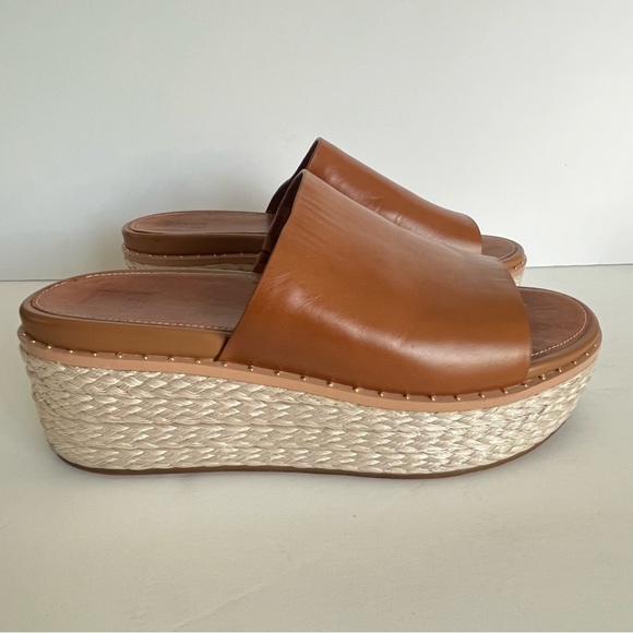 Fitflop Shoes - FitFlop Women’s Espadrille Slides SZ 8 Leather Comfort Technology Platform